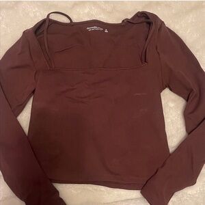 Abercrombie & Fitch Chocolate Long Sleeve Top